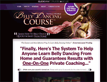 Tablet Screenshot of bellydancingcourse.com